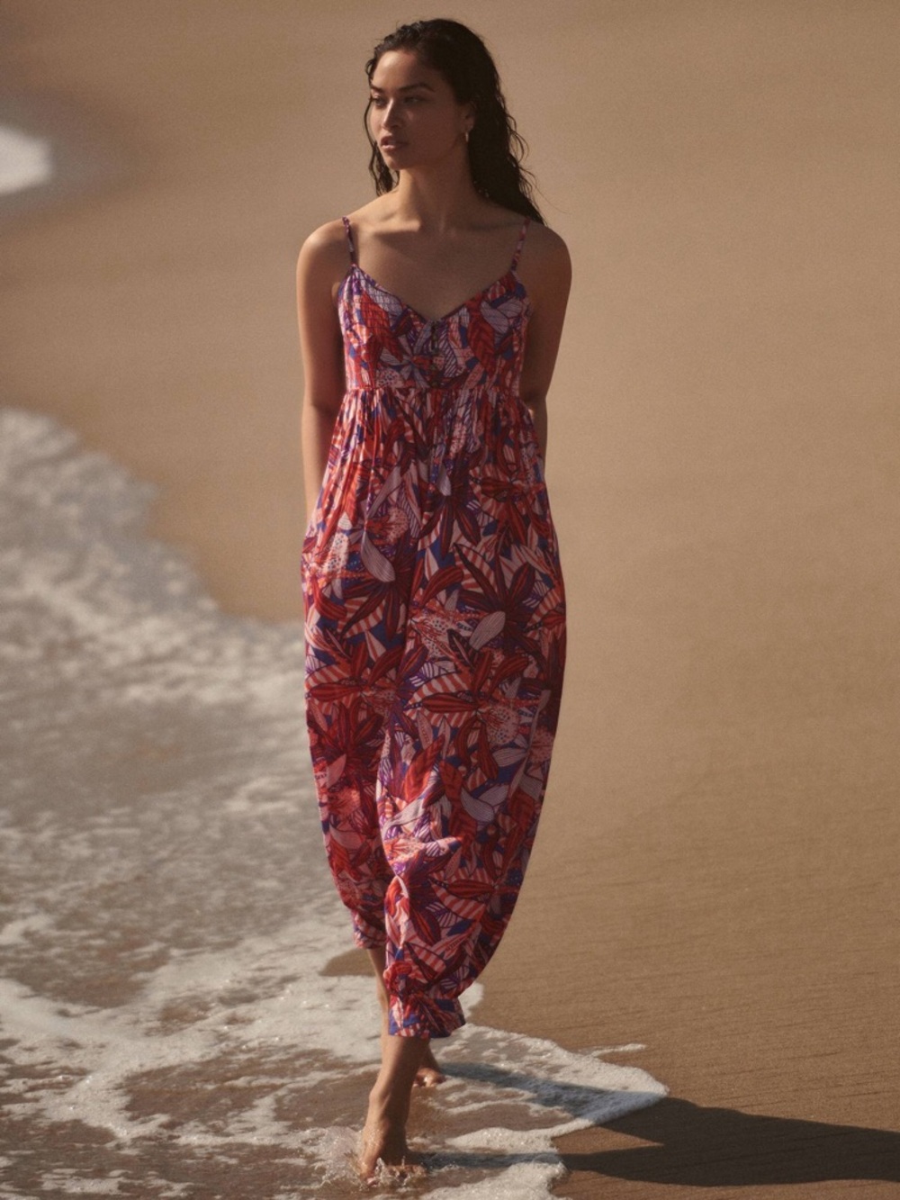Anthropology Claire Colin Abstract Jumpsuit Size S